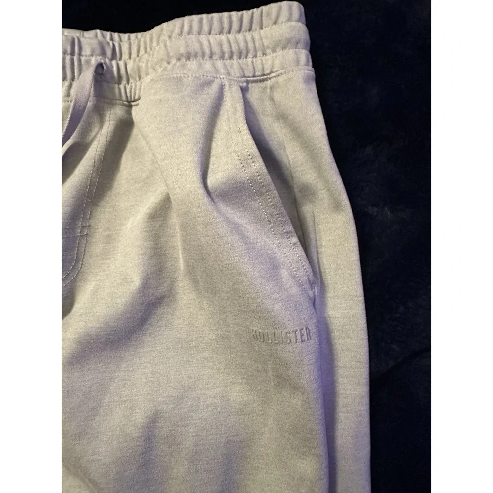 Hollister Jogger Sweatpants Gray‎ Mens Small Drawstring Lounge Athletic Comfy
